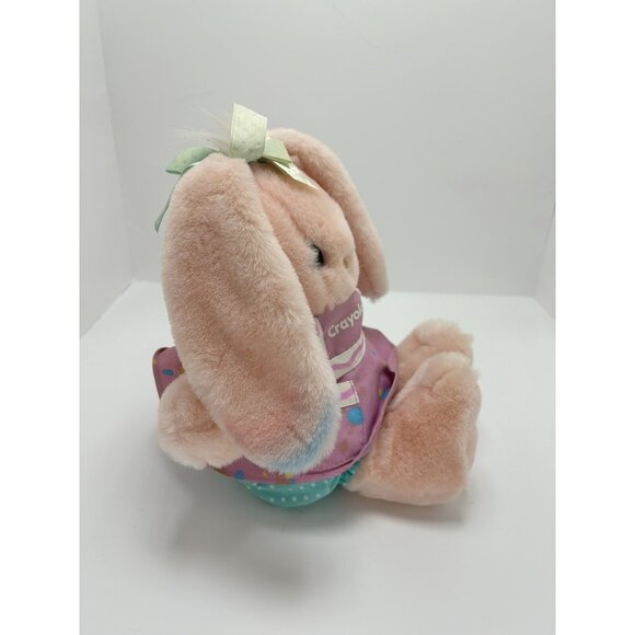 Vintage 1990 Hallmark Crayola Bunny Company Candy Cotton 12" Plush - Picture 4 of 7